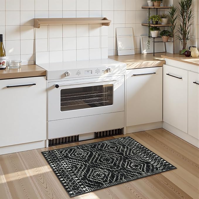 Wonnitar Moroccan Bathroom Rug, Washable 2x3 Small Bath Mat, Boho Tribal Soft - Image 7
