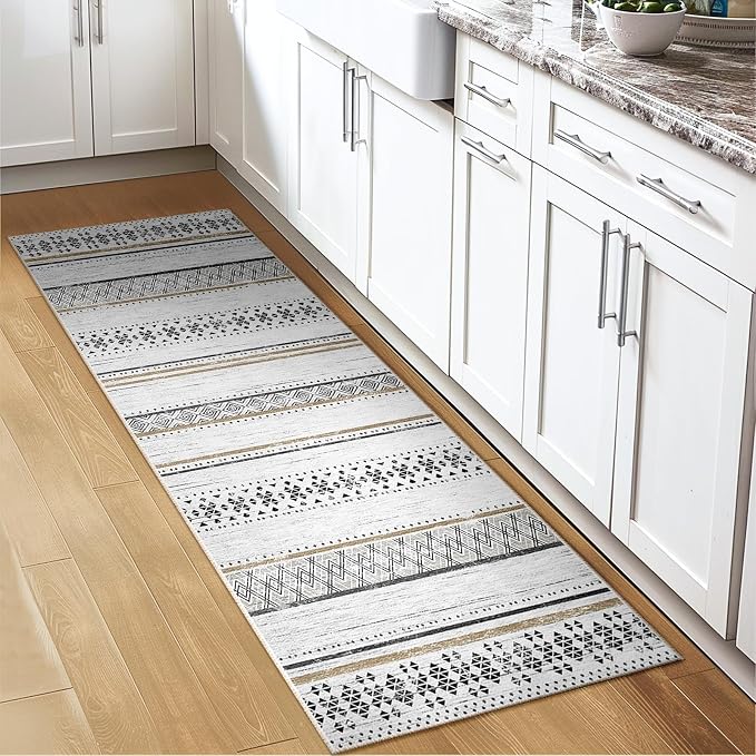 BESTSWEETIE 2x6 Area Rugs for Living Room Washable Moroccan Farmhouse Neutral - Image 7