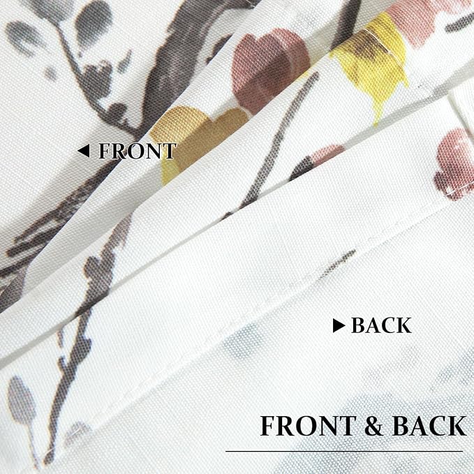 Leeva Yellow Flower Printing Valance Curtains - Image 5