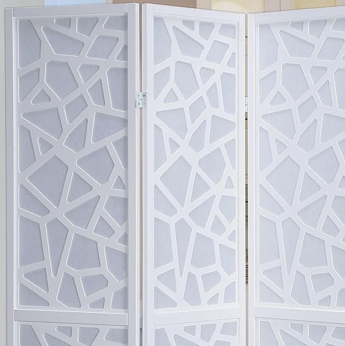 Roundhill Furniture Giyano 4 Panel Screen Room Divider - Image 3