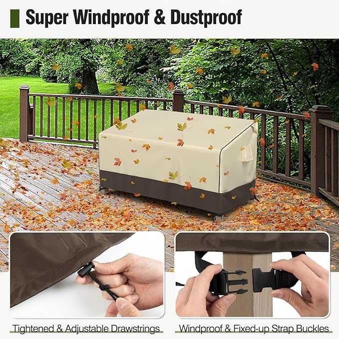 MR. COVER 4-Seater Outdoor Couch Cover Waterproof, 104 Inch Patio Furniture - Image 6