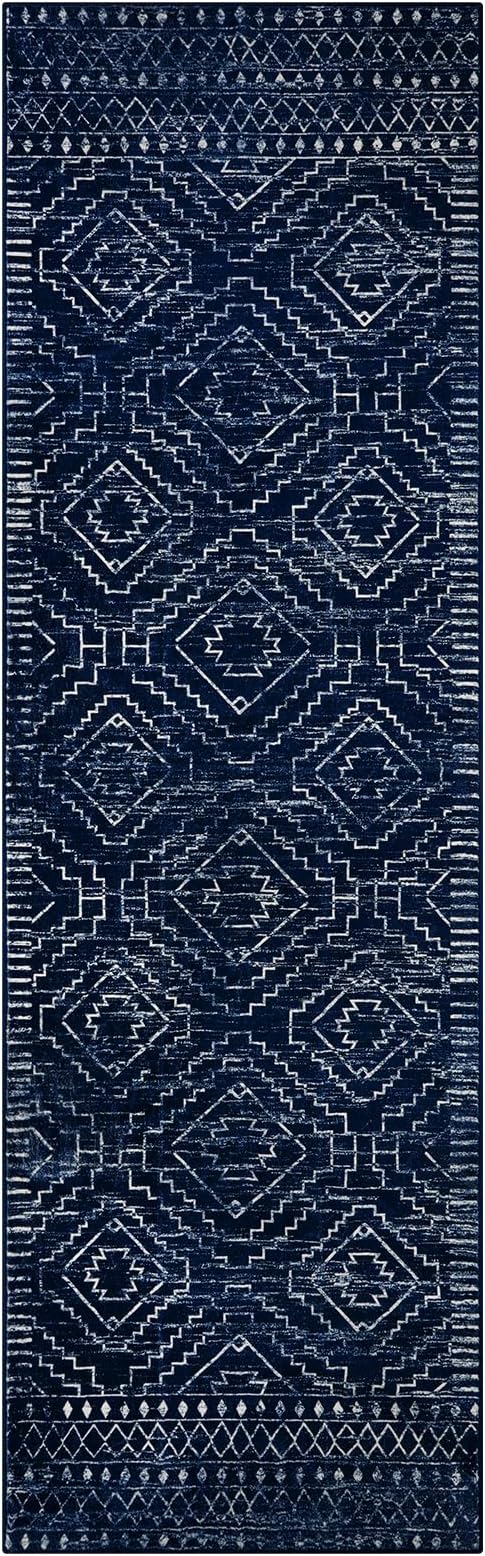 Wonnitar Washable Runner Rug for Kitchen, Non-Slip Long Geometric Rustic - Image 8