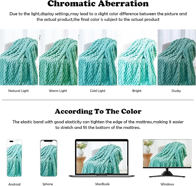 NEWCOSPLAY Super Soft Throw Blanket Sage Green Premium Silky Flannel Fleece 3D - Image 6
