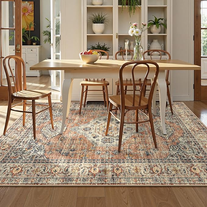 Lahome Oriental Washable Rugs 5x7, Soft 5x7 Rug - Image 5