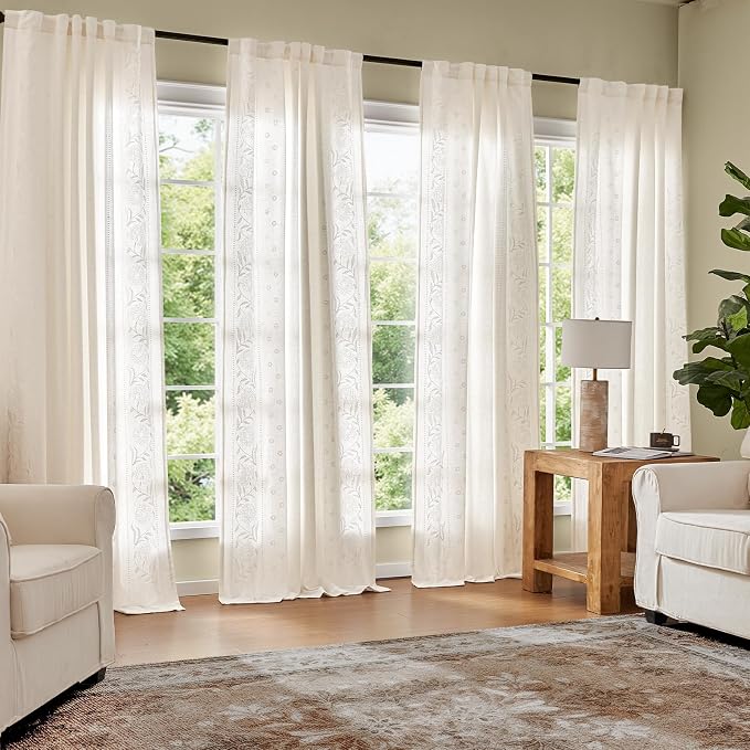 jinchan Winslow Lined Linen Curtains - Image 3