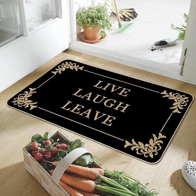 Funny Doormat Live Laugh Leave Door Mat 17 X 29 Inch Welcome Doormat Decorative - Image 4
