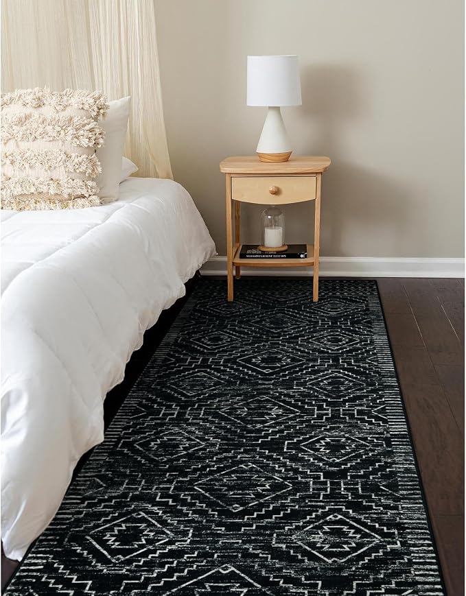 Wonnitar Moroccan Runner Rugs for Hallway 2'6"x8', Geometric Tribal Long Soft - Image 6