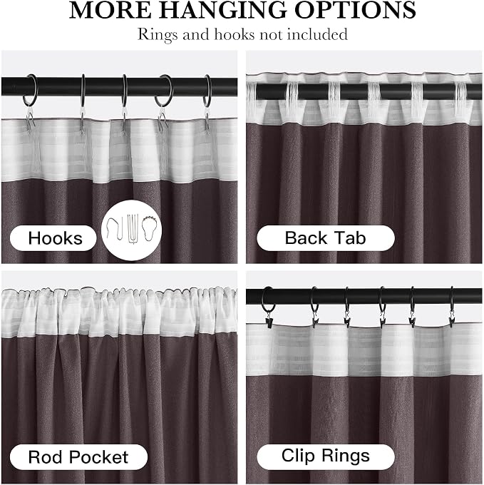 NICETOWN Dusty Rose Pink Blackout Velvet Curtains - Image 5