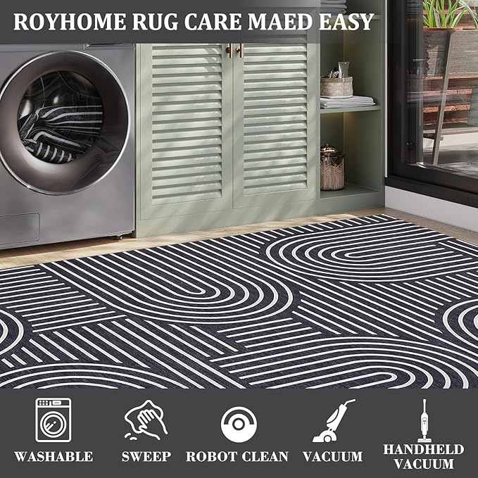 ROYHOME Washable Rug 8x10 Area Rugs - Image 7