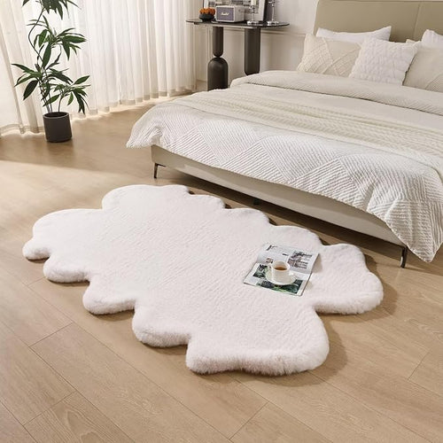 1700GSM Fuzzy Faux Sheepskin Fur Area Rug, Extra Soft Faux Fur Mat, Fluffy by Animebody