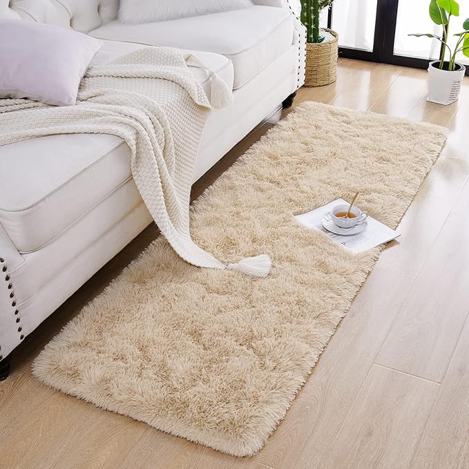 Chicrug Soft Runner Rug for Bedroom Living Room Plush Fluffy Rugs 2x8 Feet - Image 5