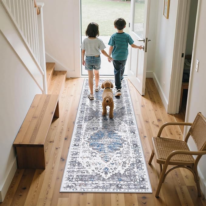 Ileading Washable Hallway Runner Rugs, 2x6 Non Slip Runners Area Rug - Image 2