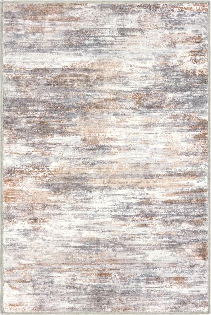 KOZYFLY Modern Abstract 4x6 Rug Washable Large Rugs - Image 8