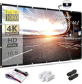 Mdbebbron 120 inch Projector Screen 16:9 Foldable Anti-Crease Portable by Mdbebbron