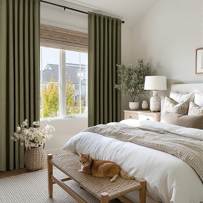 MIULEE 100% Blackout Linen Curtains - Image 8