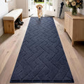PURRUGS Dirt Trapping Door Mat 24" x 84", Non-Slip Machine Washable Entry Rug by PURRUGS