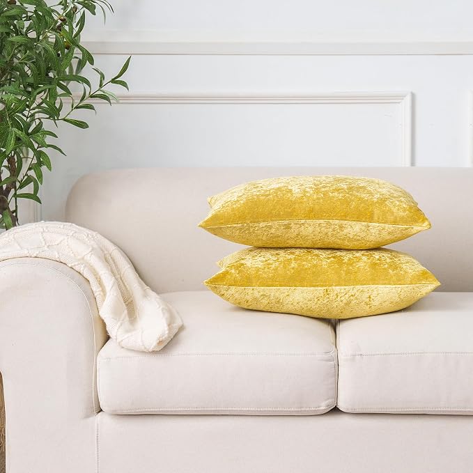 NiNi ALL Decorative Throw Pillow Covers Pack of 2, Velvet Throw Pillow Cases - Image 3
