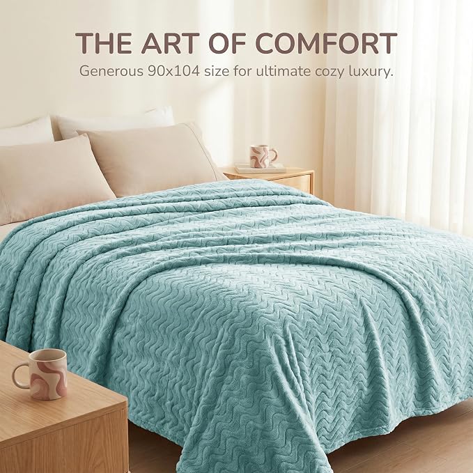Exclusivo Mezcla Twin Blanket for Bed, Cozy Lightweight Fleece Blankets for All - Image 2