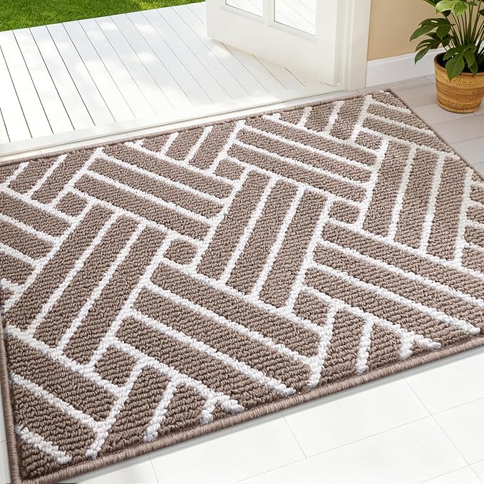 OLANLY Indoor Door Mat, 32x20 Inch, Dirt Resistant and Absorbent, Non-Slip by OLANLY