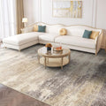 Washable Abstract 9x12 Area Rug: Low Pile and Non-Slip Rubber Backing Modern by EISUROM