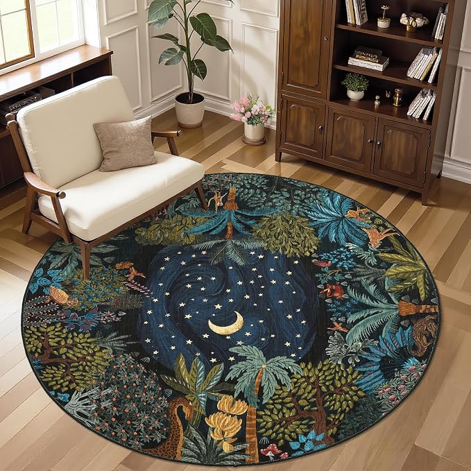 GarveeHome Round Area Rugs 4ft for Kids Room - Image 7