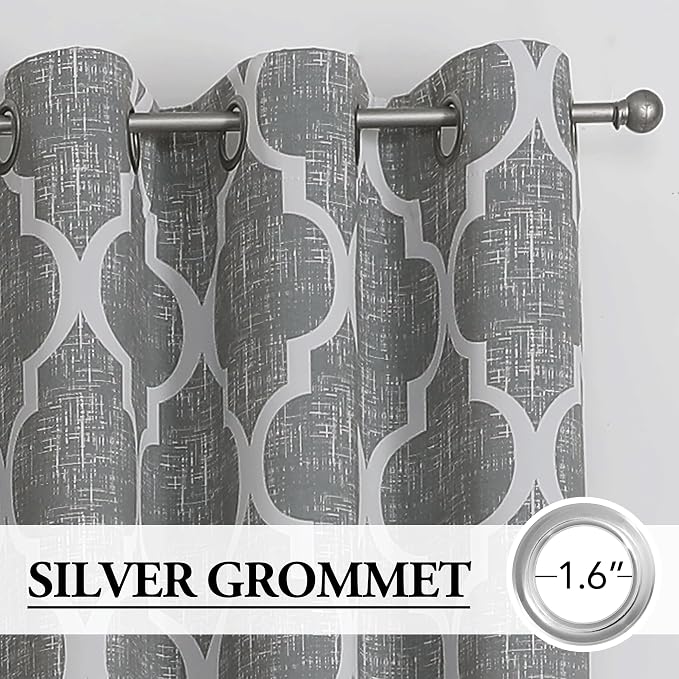 Beauoop 100% Blackout Curtains 90 Inches Long 2 Panels - Image 2