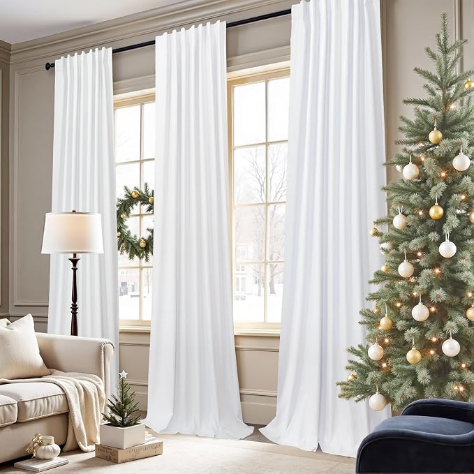 Short Blackout Curtains 54 Inch Length 2 Panels - Image 2