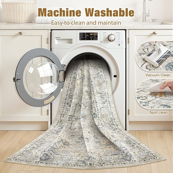 cotiled 3x5 Area Rugs Large Washable Rugs - Image 3