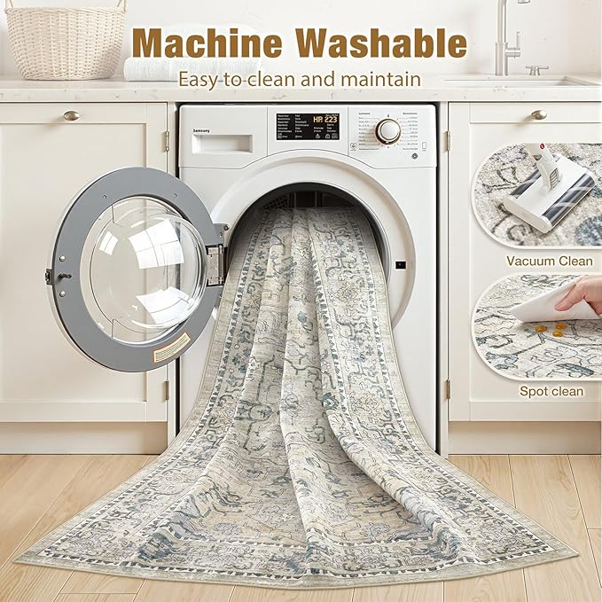 cotiled 4x6 Area Rugs Large Washable Rugs - Image 3