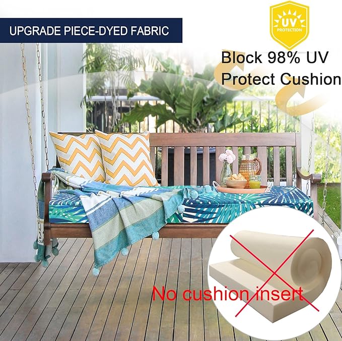 NettyPro Patio Bench Swing Cushion Cover Water Resistant UV Protection Outdoor - Image 3
