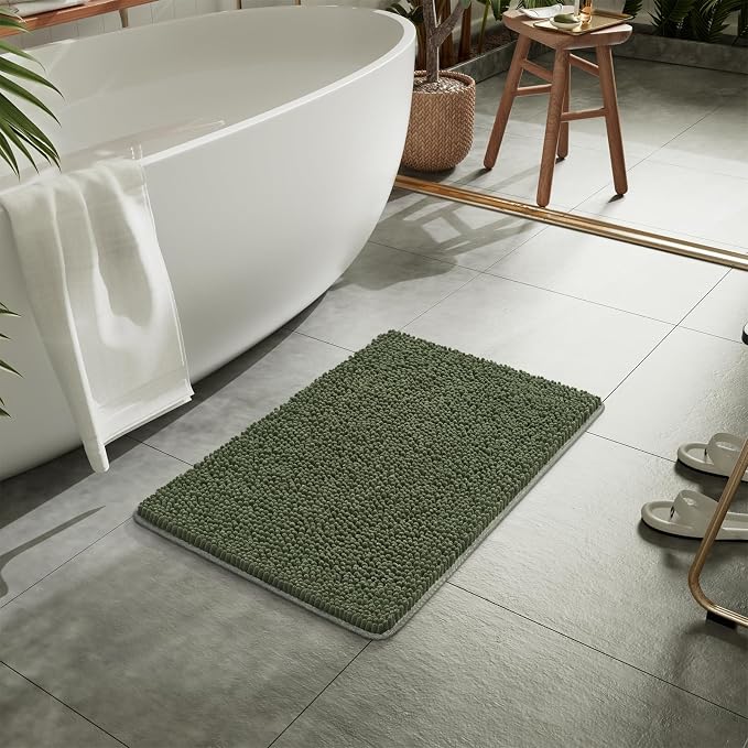 LOCHAS Luxury Bathroom Rug Shaggy Bath Mat 20 x 30 Inch, Washable Non Slip Bath - Image 6