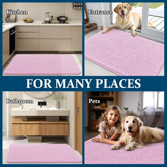 OLANLY Dog Door Mat for Muddy Paws 47x17, Absorbs Moisture and Dirt, Absorbent - Image 8