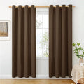 BGment Brown Linen Curtains for Living Room 80 Inches Long, Chocolated Light by BGment