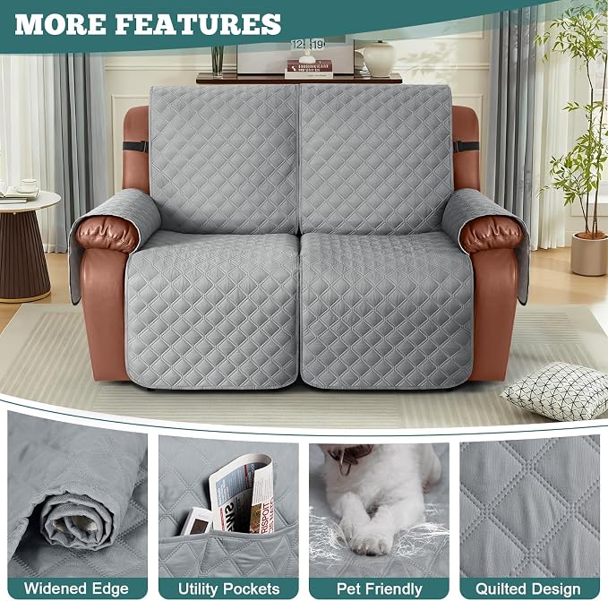 Ruaozz Waterproof Recliner Sofa Covers, 1-Piece Couch Covers - Image 5
