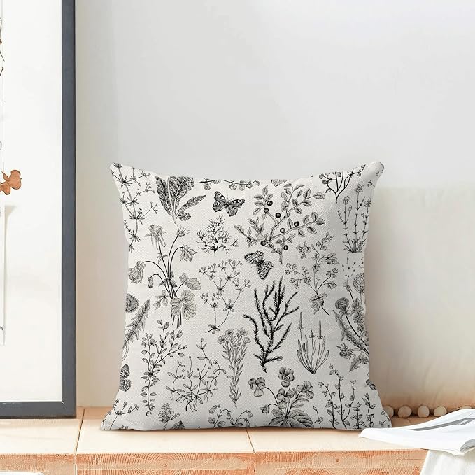 AEIOAE Spring Pillow Covers 24x24 Inch Set of 2, Seasonal Floral Outdoor - Image 3