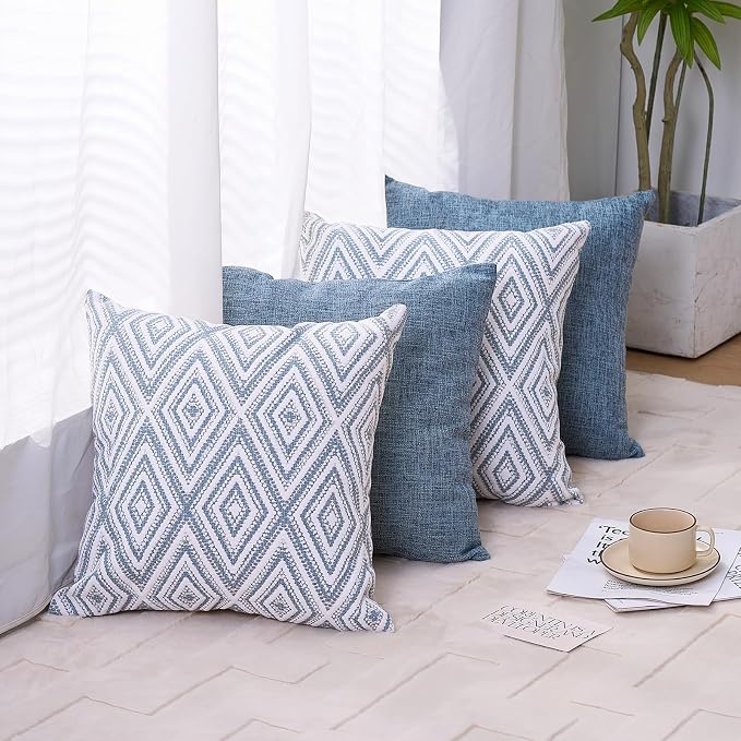 HPUK Decorative Throw Pillow Covers Set of 4 Couch Pillows Accent Cushion Cover - Image 7