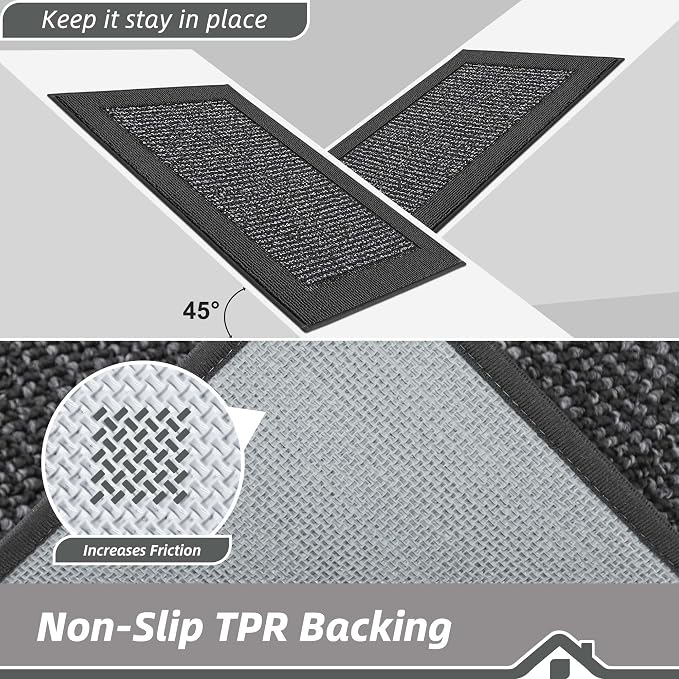 BEQHAUSE Indoor Door Mat 32" x 48", Dirt Trapper Door Mats Non-Slip Entryway - Image 4