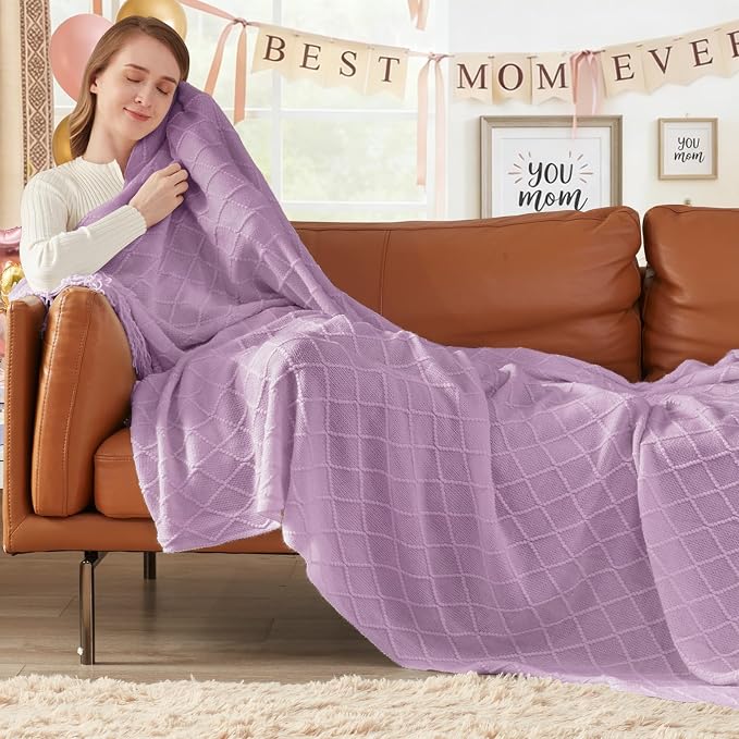 inhand Knitted Throw Blanket for Couch and Bed, Soft Living Room Home Decor - Image 6