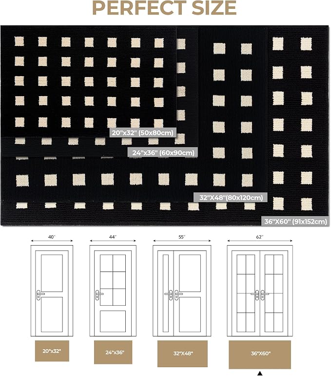 GRANNY SAYS Door Mat Indoor Entrance, Large Welcome Mat Outdoor, Non Slip Front - Image 2