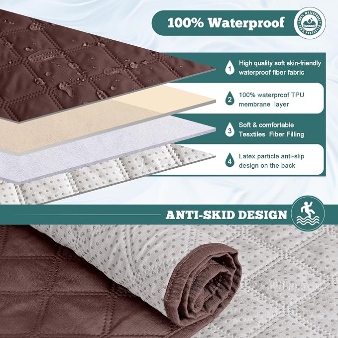 Ruaozz Waterproof Recliner Sofa Covers, 1-Piece Couch Covers - Image 4