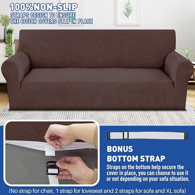 YEMYHOM Couch Cover Latest Jacquard Design High Stretch Sofa Covers - Image 5