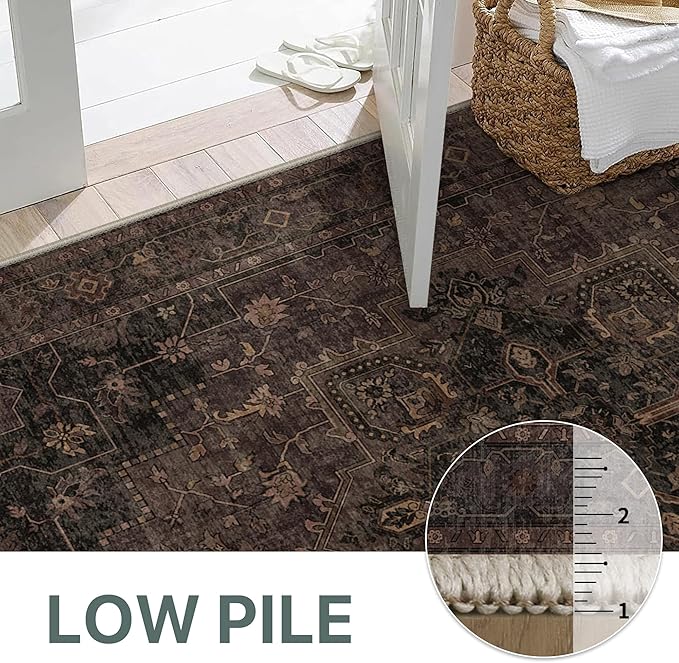 GENIMO 2x10 Runner Rugs for Hallway, Machine Washable Rugs Non Slip Vintage - Image 5