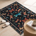 2x3 Washable Rug, Small Door Mat Floral Entryway Rug, Boho Front Door Mat by Rugxara