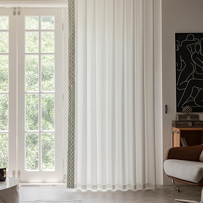 VisionaryHomeDesign White Colour Linen Curtain Panels - Image 5