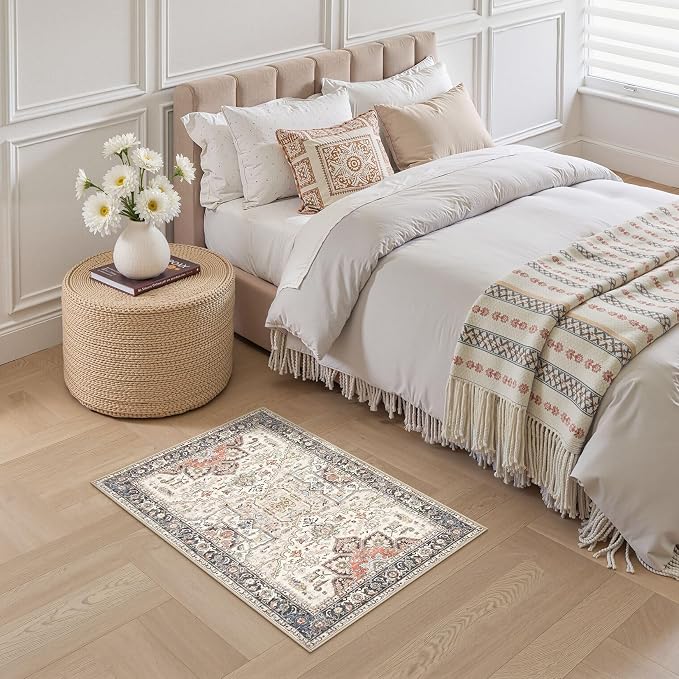 2x3 Washable Entryway Rug: Non-Slip Soft Small Indoor Area Rug - Image 4