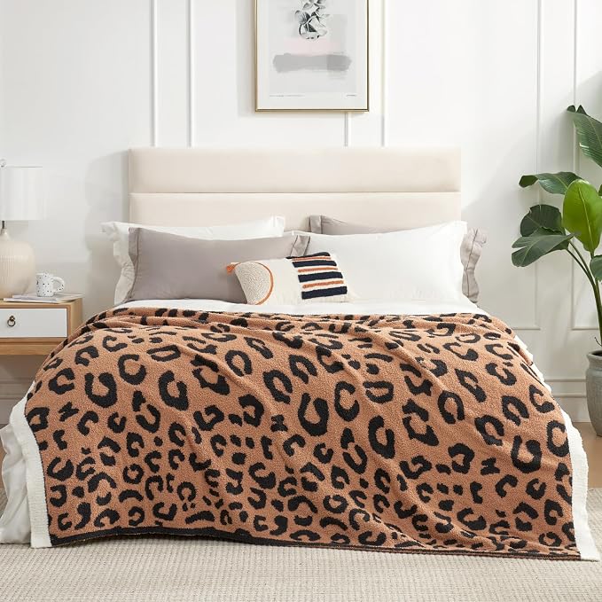 Snuggle Sac Ultra Soft Blanket Black Leopard Twin Size - Image 6