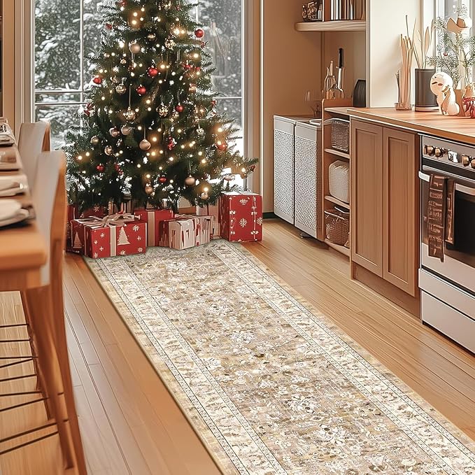 LOKHOM Washable Runner Rug, 2x6 Non-Slip Vintage Hallway Runner Rug - Image 4