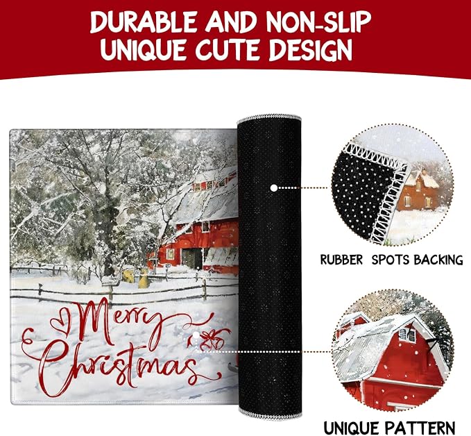Merry Christmas Door Mat Outdoor - Image 7