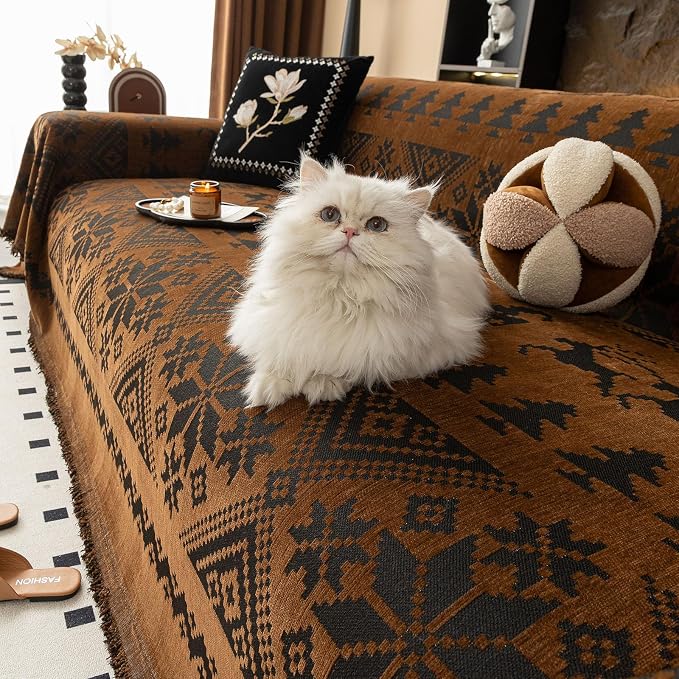 VClife Boho Couch Cover for Christmas 1 Piece Soft Warm Couch Cover for - Image 8