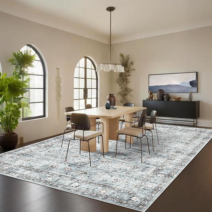 GarveeHome Vintage Floral 5x7 Area Rugs - Image 2